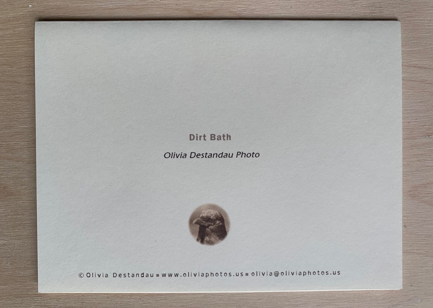 card - chickens dirt bath