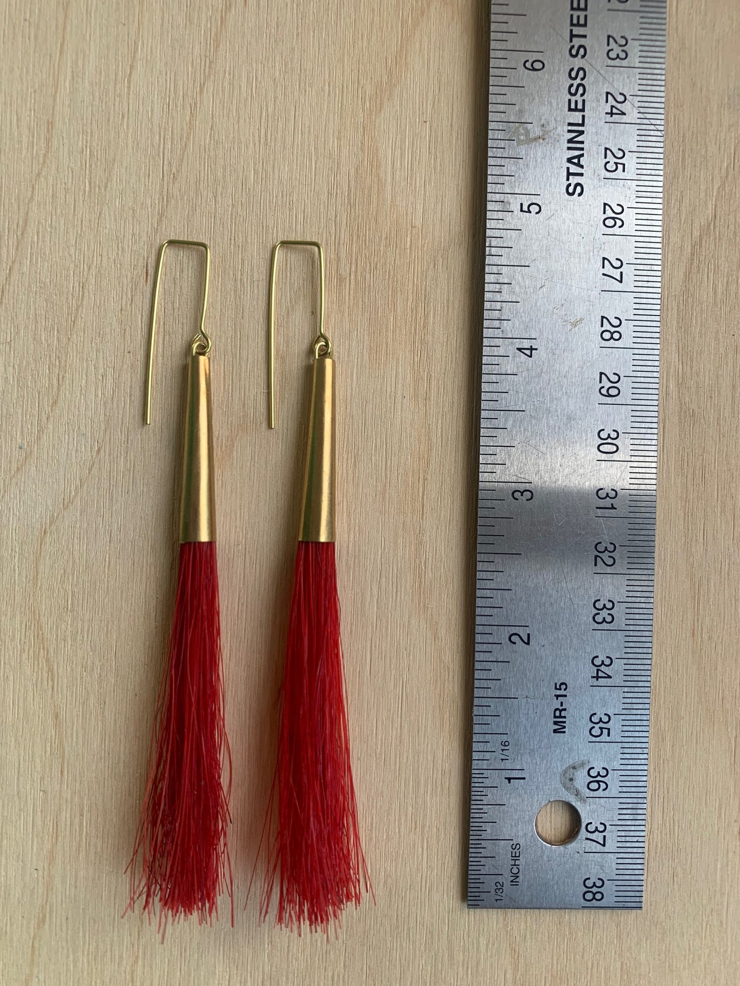 horse hair - red brass