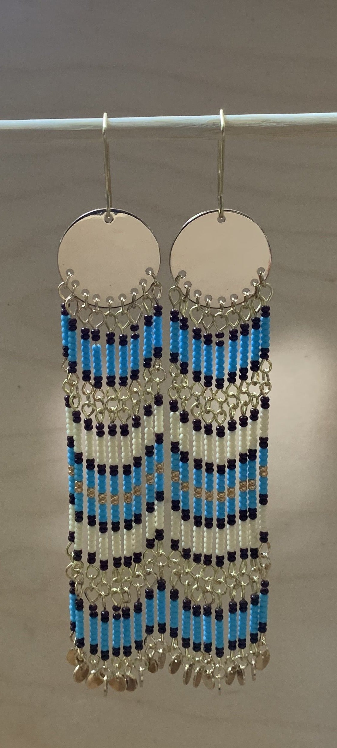 phases of time - blue turquoise stripe