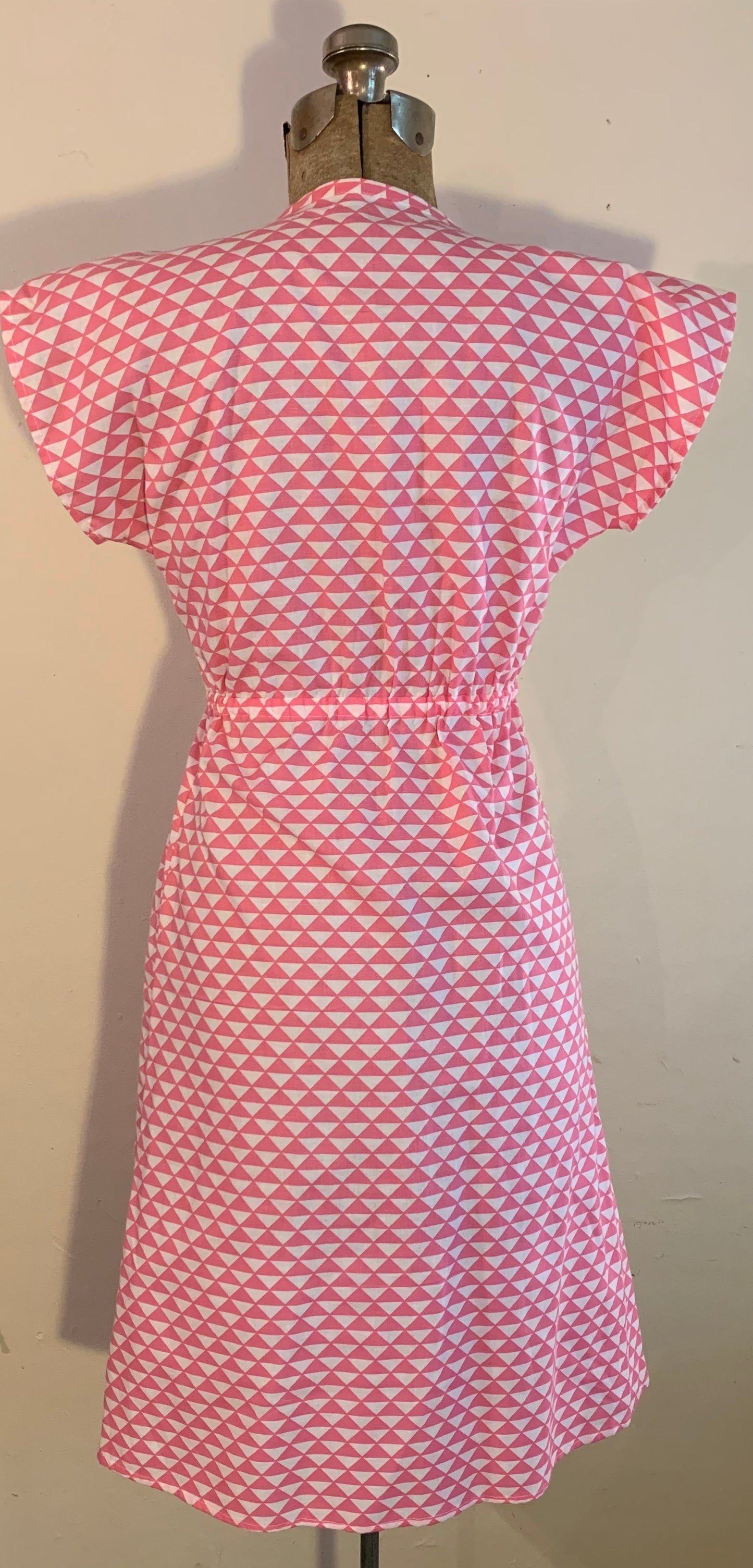 pull over dress-pink triangles