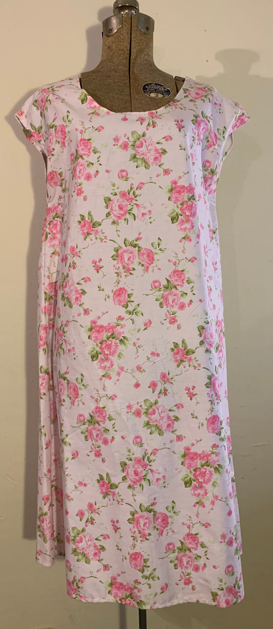 pull over dress-light pink floral