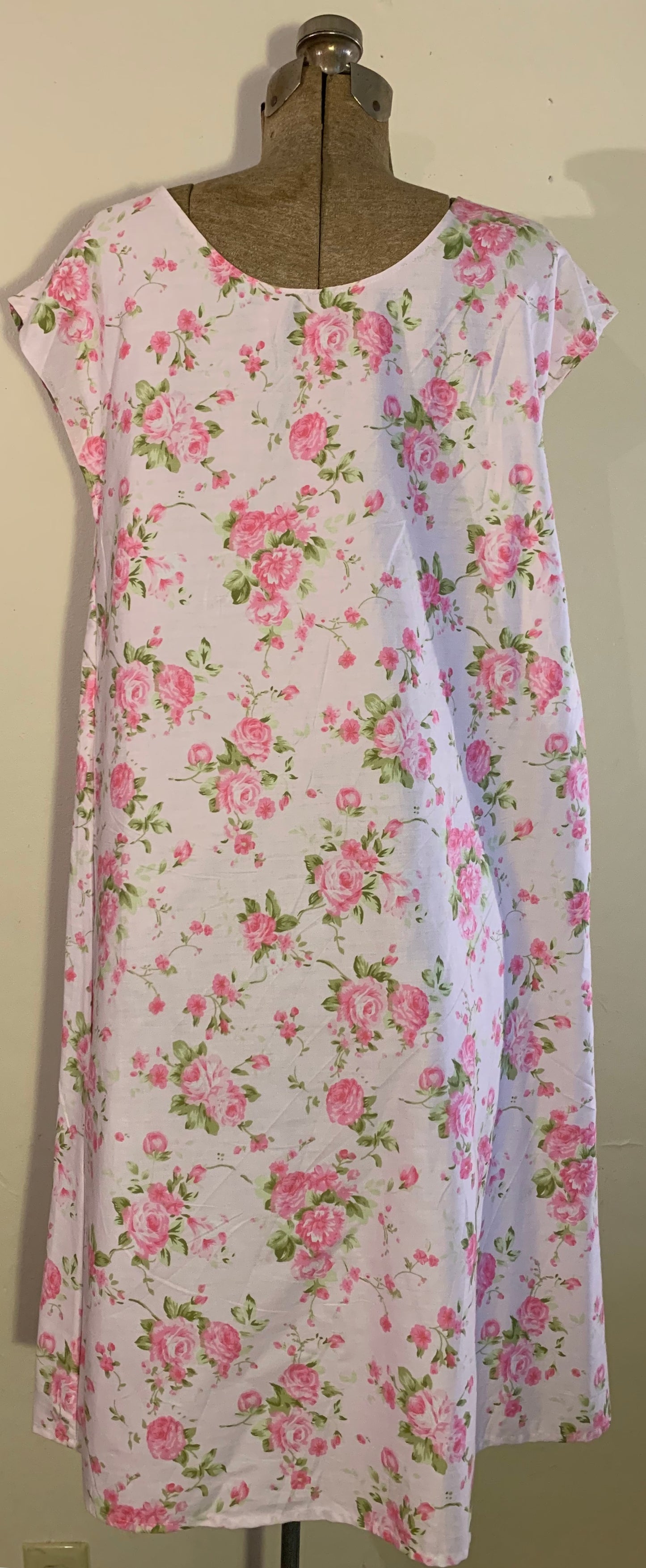 pull over dress-light pink floral