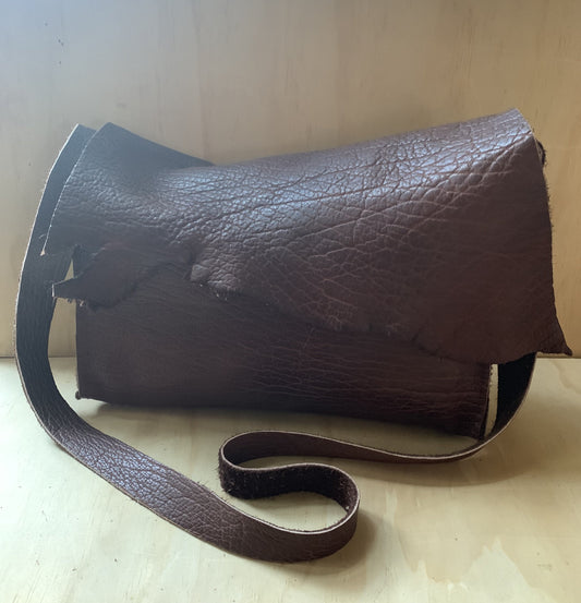 buffalo leather bag-chocolate