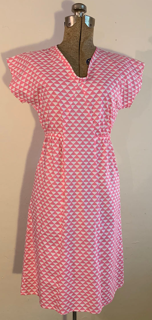 pull over dress-pink triangles