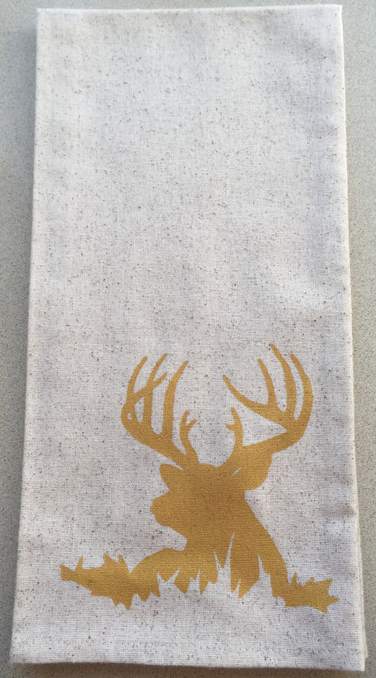 Deer dish towels Gold